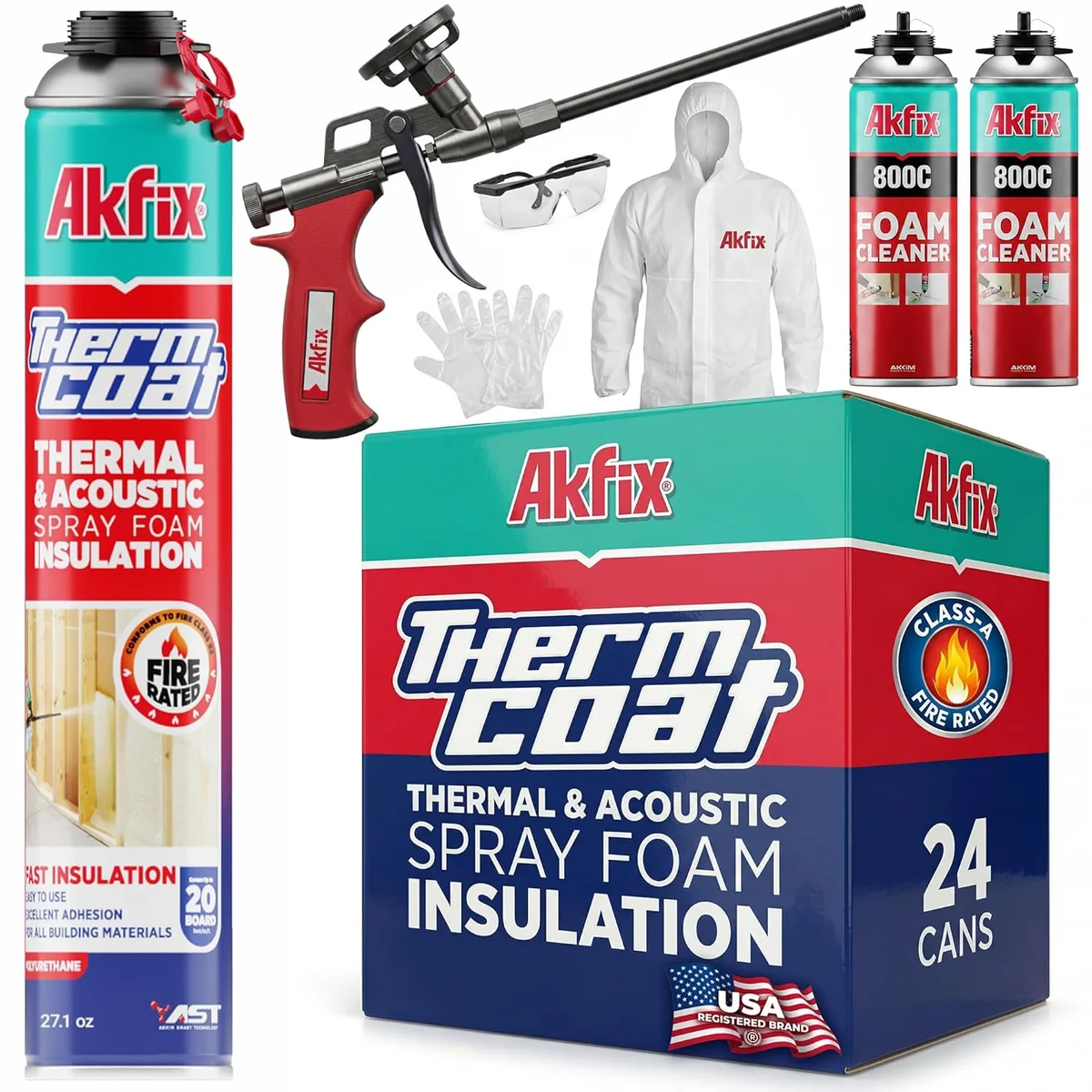 Akfix ThermCoat spray foam insulation kit