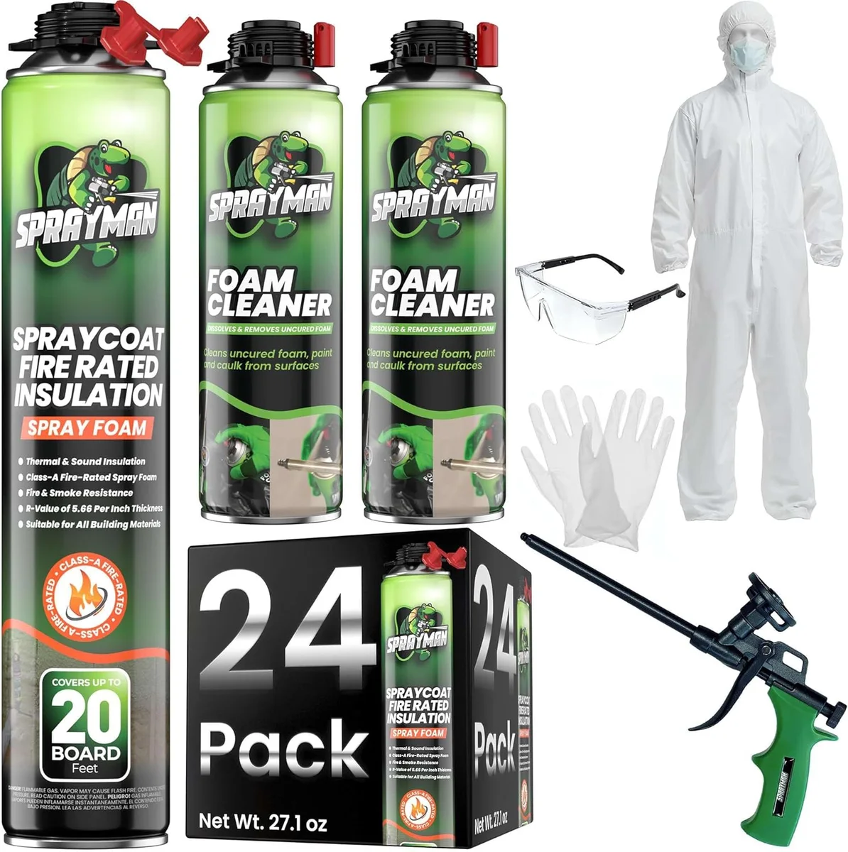 Sprayman SprayCoat spray foam insulation kit