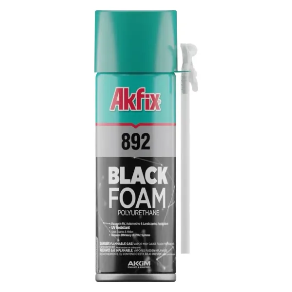 Akfix 892 Black Foam Sealant & Adhesive can