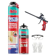 Akfix ThermCoat, Set Insulation, Single Can - Cleaner - Spray Gun
