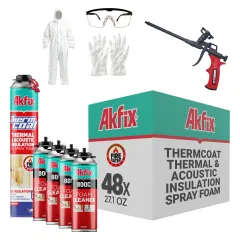 Akfix ThermCoat, Set Insulation, 48 Cans - Cleaner - Spray Gun
