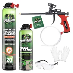 Sprayman SprayCoat, Set (Gun + Cleaner + Safety Kit), Single Can Set
