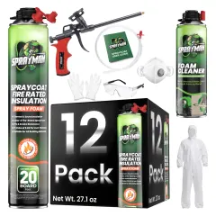 Sprayman SprayCoat, Set (Gun + Cleaner + Safety Kit), 12 Cans Set