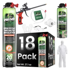 Sprayman SprayCoat, Set (Gun + Cleaner + Safety Kit), 18 Cans Set