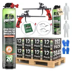 Sprayman SprayCoat, Set (Gun + Cleaner + Safety Kit), 192 Cans Set